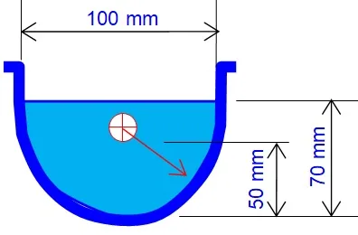 Calha semicircular de 100 milímetros de diâmetro